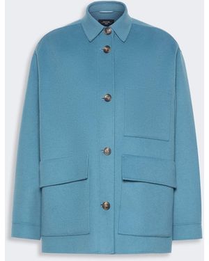 Max Mara Double Wool Jacket - Blue