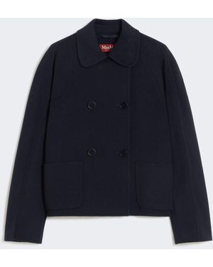 Max Mara Wool, Cashmere And Silk Boxy Jacket - Blue