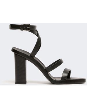 Max Mara Leather Sandals - Black