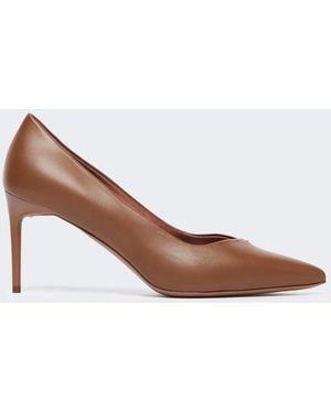 Max Mara Nappa Leather Court Shoes - White