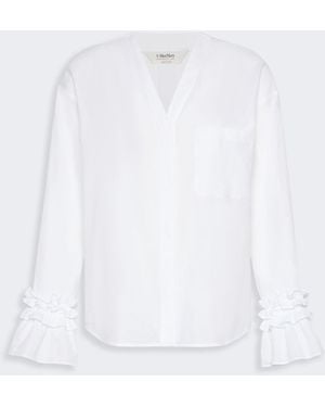 Max Mara Cotton Muslin Shirt - White