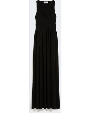 Max Mara Sleeveles Long Dress - Black