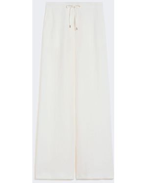 Max Mara Linen Twill Pants - White