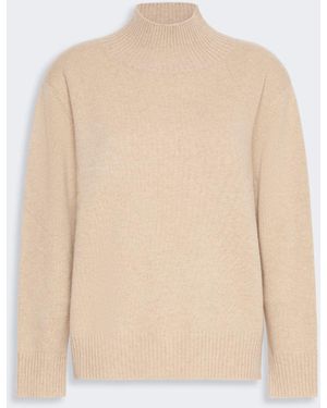 Max Mara Cashmere Turtleneck Sweater - White