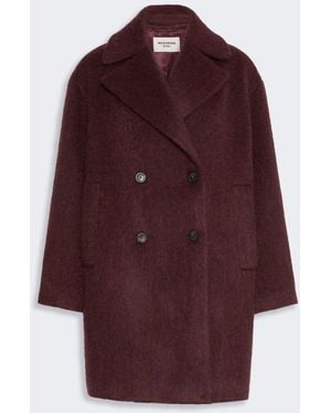 Max Mara Wool And Alpaca Blend Coat - Red