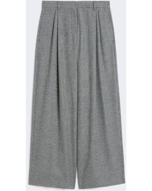 Max Mara Wool And Cashmere Wide-Leg Pants - Gray