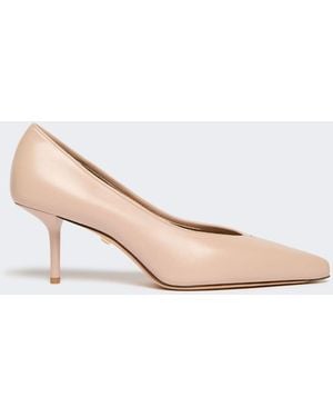 Max Mara Nappa Leather Court Shoes - White