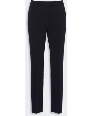 Max Mara Straight-fit Technical Cady Pants - Blue