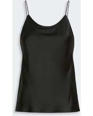 Max Mara Silk Satin Top - Black