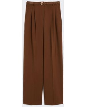 Max Mara Mstbacio Trouser Chocolate - Brown