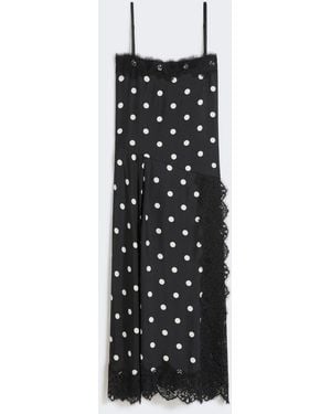 Max Mara Lace-Detail Long Dress - Black