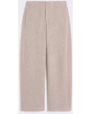 Max Mara Cashmere And Wool Fleece Pants - White
