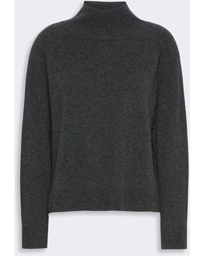Max Mara Carded Wool And Cashmere Yarn Sweater - Black