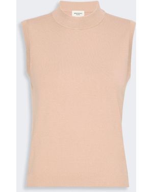 Max Mara Stretch Viscose Sweater - White