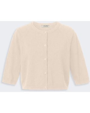 Max Mara Cotton, Silk And Cashmere Shrug - White