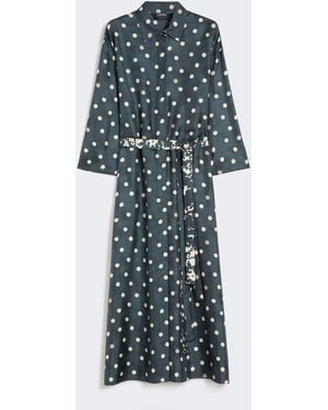 Max Mara Printed Silk Twill Dress - Multicolor