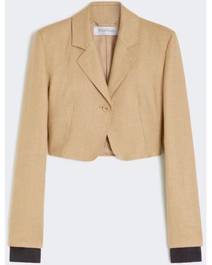 Max Mara Cropped Jacket - White