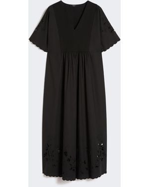 Weekend by Maxmara Cotton Poplin And Jersey Dress - Black