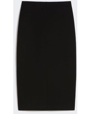 Max Mara Straight-Fit Scuba Jersey Skirt - Black