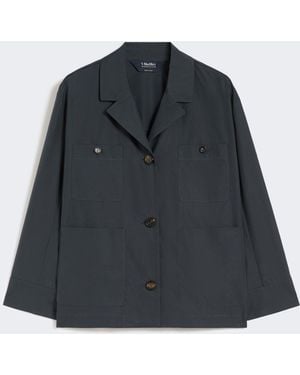 Max Mara Poplin Saharan Shirt - Black