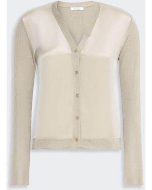 Max Mara Cashmere And Silk Cardigan - White