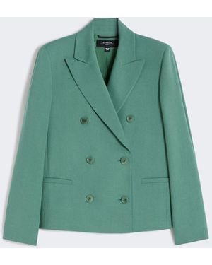 Max Mara Viscose And Linen Blazer - Green
