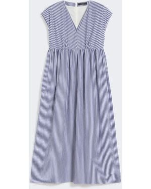 Weekend by Maxmara Cotton-Poplin A-Line Dress - Purple