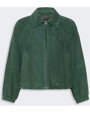 Max Mara Suede Jacket - Green