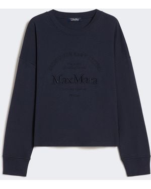 Max Mara Oversized Jersey T-Shirt - Blue