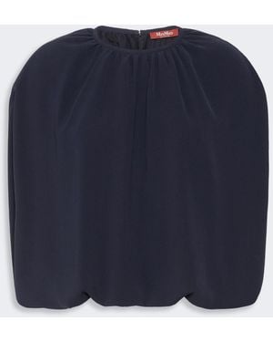 Max Mara Lightweight Cady Blouse - Blue