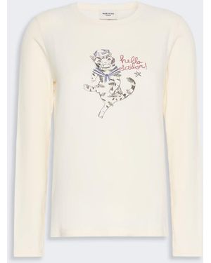 Max Mara Regular Fit Stretch Jersey T-Shirt - White