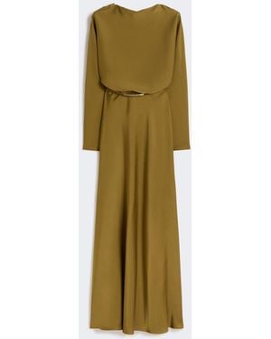 Max Mara Lightweight Satin Dress - Green