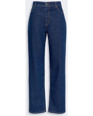 Max Mara Straight-Leg Denim Jeans - Blue