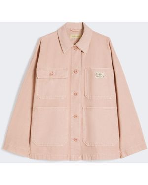 Max Mara Cotton Canvas Workwear Jacket - Pink