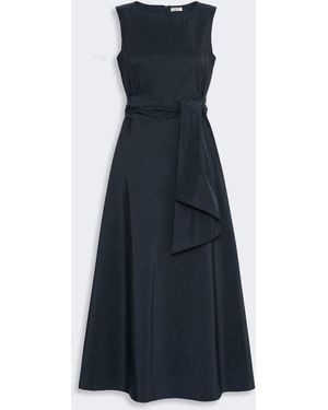 Weekend by Maxmara Sleeveless Tie-Waist Midi Dress - Blue