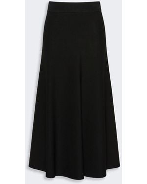 Max Mara Viscose Yarn Skirt - Black