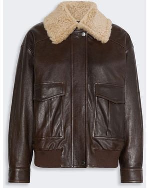 Max Mara Aviator Jacket - Brown