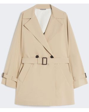 Max Mara Short Trench Coat - Natural