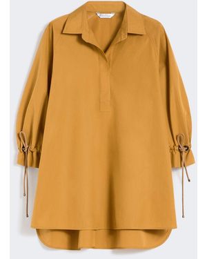 Max Mara Cotton Poplin Blouse - Natural