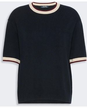 Max Mara Wool Yarn Pocket Sweater - Black