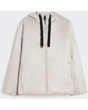 Max Mara Padded Water-Repellent Canvas Hooded Jacket - White