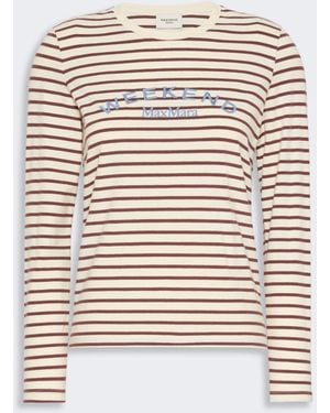 Max Mara Long-Sleeved Jersey T-Shirt - White