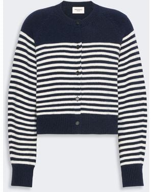 Max Mara Wool Yarn Cardigan - Blue