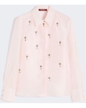 Max Mara Silk Organza Shirt - Pink