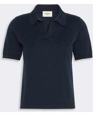 Max Mara Silk And Cotton Yarn Sweater - Blue