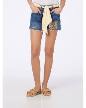 MC2 Saint Barth Arizona Libby Denim Shorts Special Edition - Blue
