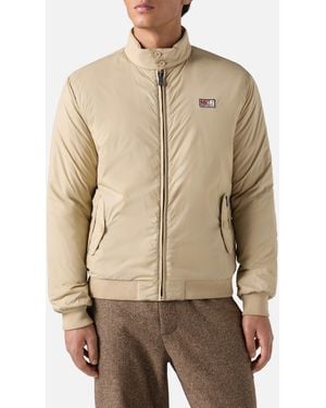 MC2 Saint Barth Jet Lightweight Bomber Jacket Coat - Natural