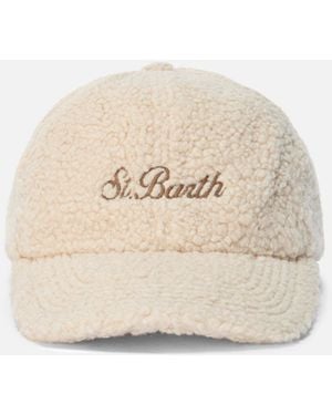 MC2 Saint Barth Baseball Cap Sherpa Hat - White