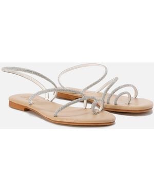 MC2 Saint Barth Ring Sandals With Rhinestones - White