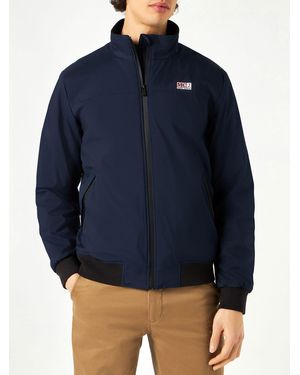 Mc2sb Country Bomber Jacket With Faux Fur Lining - Blue